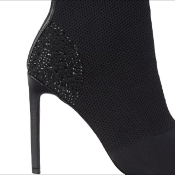 STEVE MADDEN New With Tags  Janit Embellished Beaded Mesh Booties - Picture 2 of 15